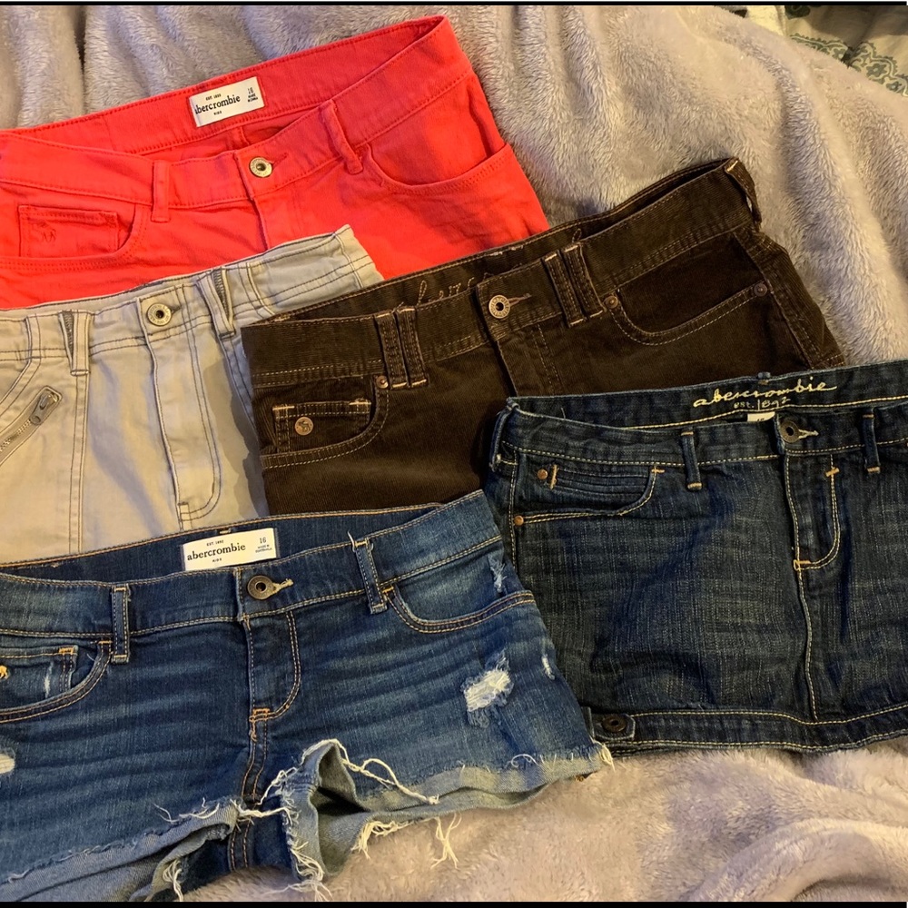 Lot of Abercrombie juniors shorts and skirts